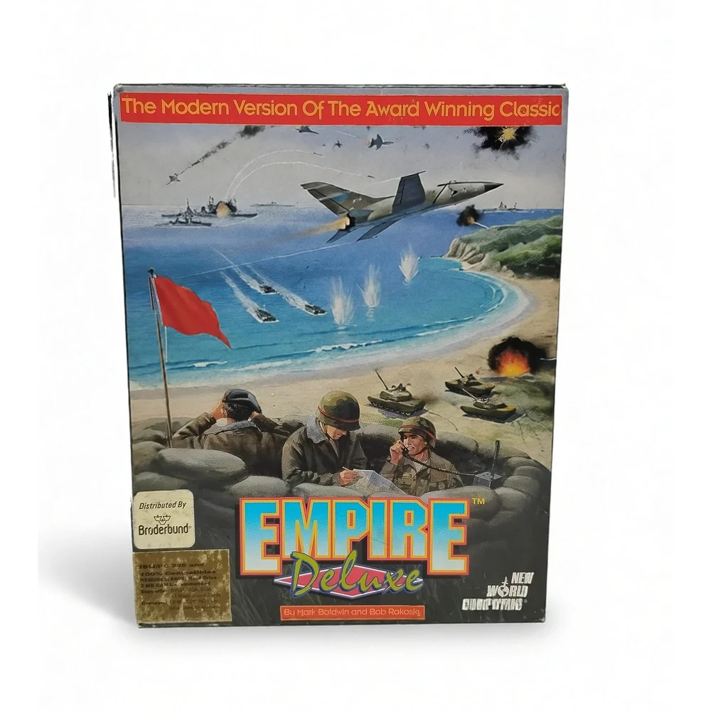 1993 New World Computing Empire Deluxe PC Big Box Strategy Game DOS Wargame Rare